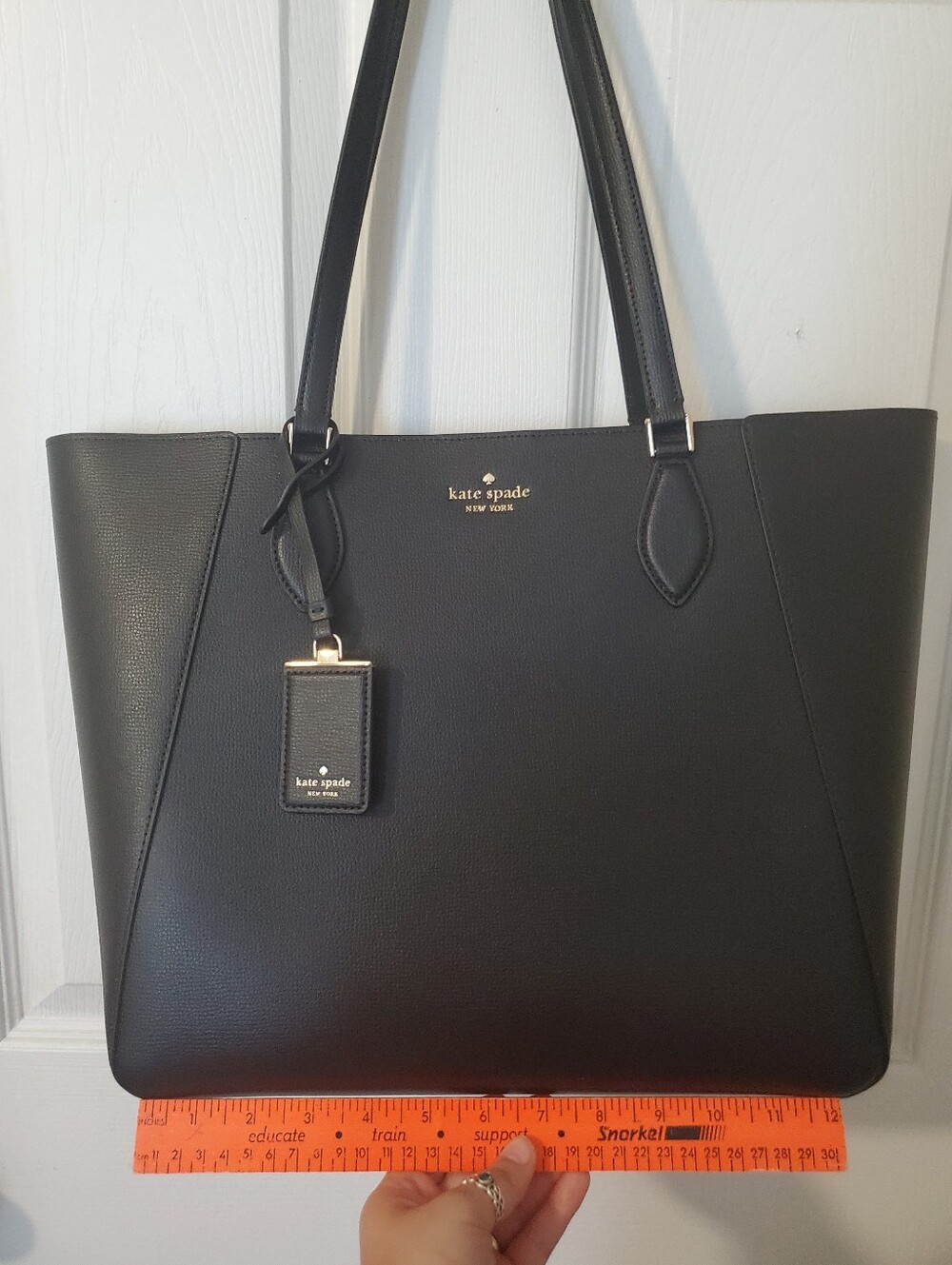 Kate Spade Black POPPY Leather Tote - Picture 11 of 13